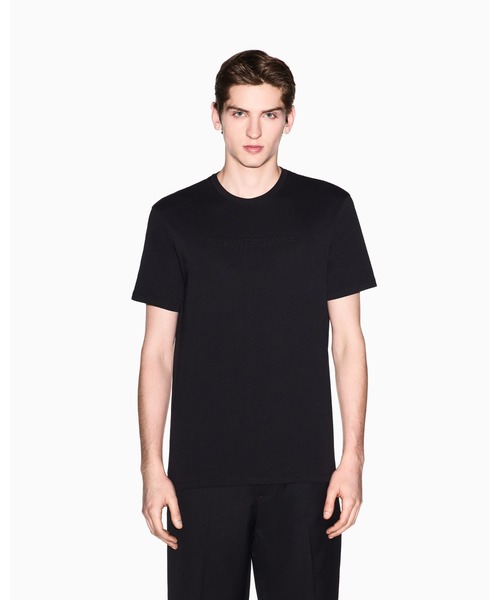 ARMANI EXCHANGE(アルマーニエクスチェンジ)の「【A|X アルマーニ エクスチェンジ】エンボスロゴ 半袖クルーネックTシャツ/SLIM(Tシャツ/カットソー・メンズ・ブラック・XX-LARGE/X-SMALL/X-LARGE/SMALL/MEDIUM/LARGE)」の5枚目の写真