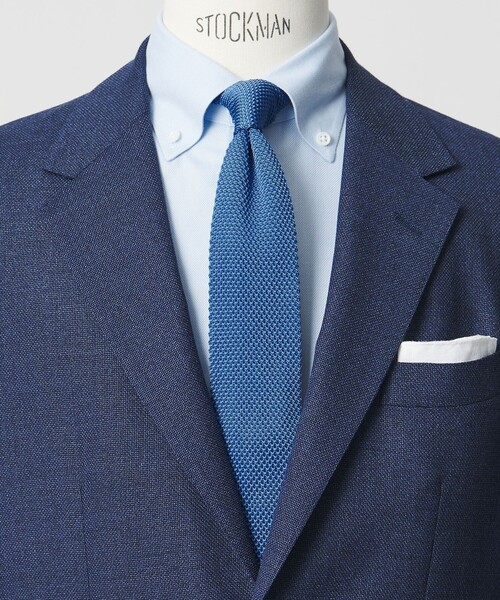 green label relaxing（グリーンレーベルリラクシング）の「GLR ポリエステル ウォッシャブル ニット ソリッド ネクタイ ニットタイ（ネクタイ・メンズ・ブラック/オリーブ/ピンク/ダークブラウン/ダークグレー/ネイビー/ロイヤルブルー/イエロー・FREE）」の6枚目の写真