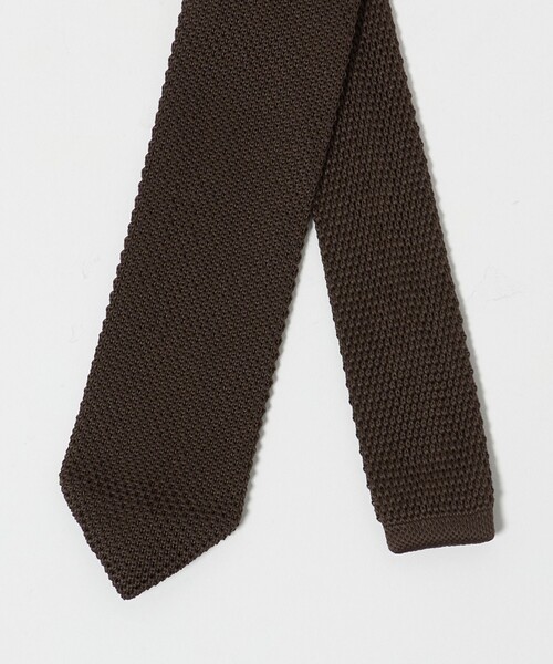 green label relaxing（グリーンレーベルリラクシング）の「GLR ポリエステル ウォッシャブル ニット ソリッド ネクタイ ニットタイ（ネクタイ・メンズ・ブラック/オリーブ/ピンク/ダークブラウン/ダークグレー/ネイビー/ロイヤルブルー/イエロー・FREE）」の17枚目の写真