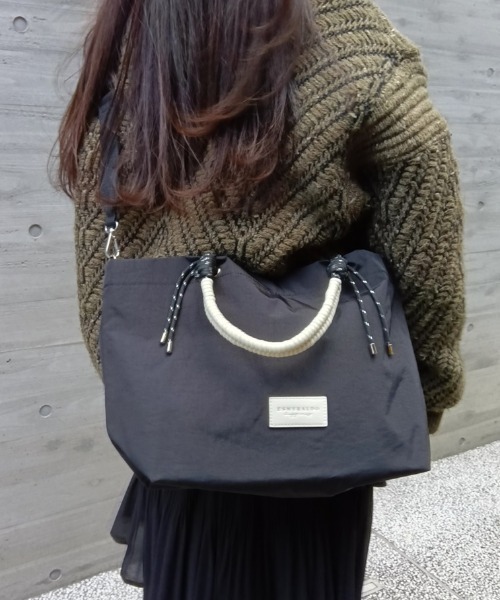 MARK'S(マークス)の「ESMERALDO happiness ロープハンドル 2WAYトートバッグ(トートバッグ・レディース・ブラック/ライトブルー/パープル/ベージュ・FREE)」の1枚目の写真