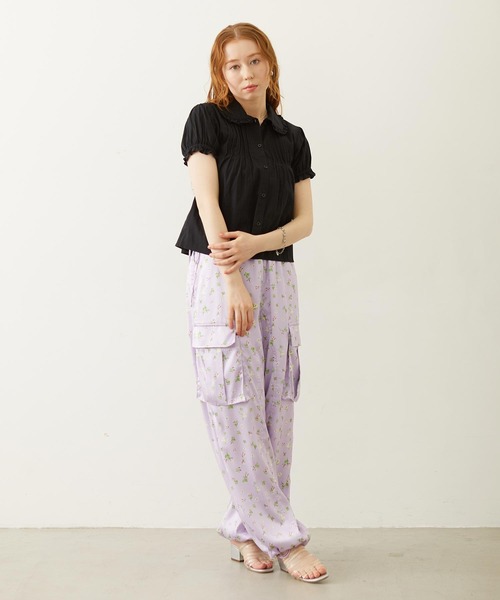 MILKFED.(ミルクフェド)の「COTTON LENO CLOTH SHIRT(シャツ/ブラウス・レディース・ライトパープル/ホワイト/ブラック・ONE SIZE)」の7枚目の写真