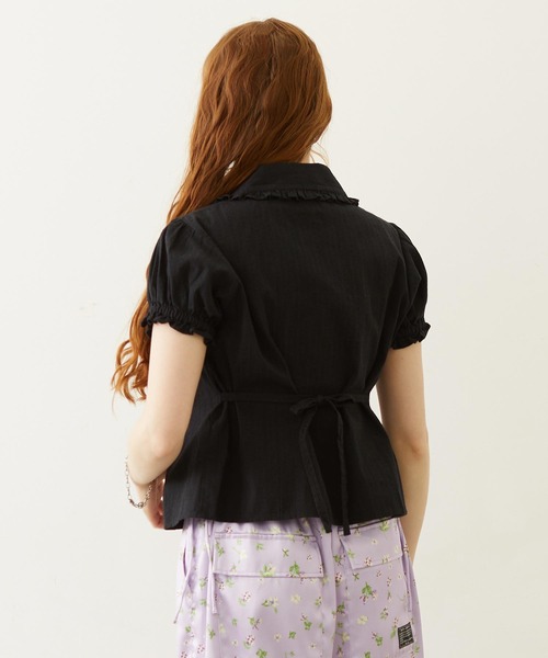 MILKFED.(ミルクフェド)の「COTTON LENO CLOTH SHIRT(シャツ/ブラウス・レディース・ライトパープル/ホワイト/ブラック・ONE SIZE)」の5枚目の写真