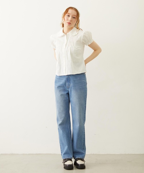 MILKFED.(ミルクフェド)の「COTTON LENO CLOTH SHIRT(シャツ/ブラウス・レディース・ライトパープル/ホワイト/ブラック・ONE SIZE)」の14枚目の写真