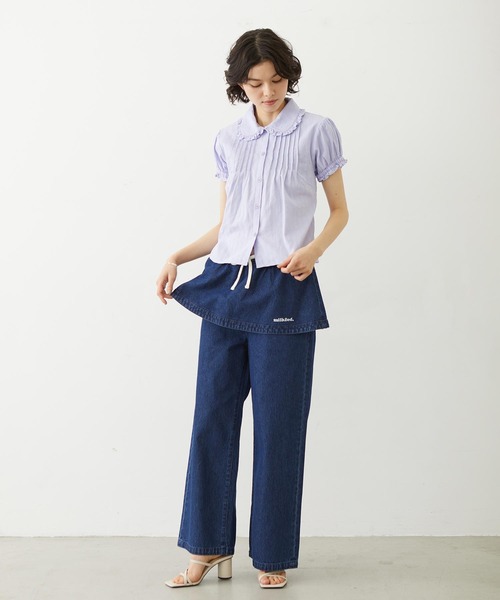 MILKFED.(ミルクフェド)の「COTTON LENO CLOTH SHIRT(シャツ/ブラウス・レディース・ライトパープル/ホワイト/ブラック・ONE SIZE)」の20枚目の写真