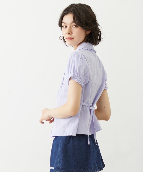 MILKFED.(ミルクフェド)の「COTTON LENO CLOTH SHIRT(シャツ/ブラウス・レディース・ライトパープル/ホワイト/ブラック・ONE SIZE)」の16枚目の写真