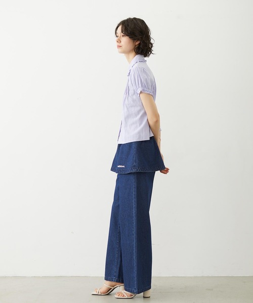MILKFED.(ミルクフェド)の「COTTON LENO CLOTH SHIRT(シャツ/ブラウス・レディース・ライトパープル/ホワイト/ブラック・ONE SIZE)」の21枚目の写真