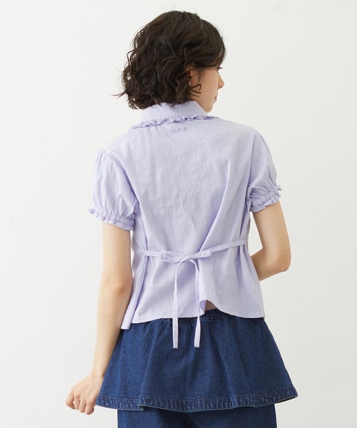 MILKFED.(ミルクフェド)の「COTTON LENO CLOTH SHIRT(シャツ/ブラウス・レディース・ライトパープル/ホワイト/ブラック・ONE SIZE)」の17枚目の写真