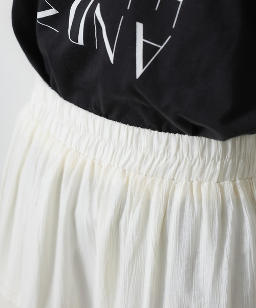 Riberry（リベリー）の「コットンレース切替ティアードスカート（スカート・レディース・アイボリー/ブラック・FREE）」の7枚目の写真