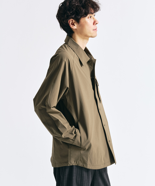 417 EDIFICE（フォーワンセブンエディフィス）の「【FREE MOTION】 コーチシャツ（シャツ/ブラウス・メンズ・カーキ/ブラック系その他/ベージュ・MEDIUM/SMALL/LARGE）」の17枚目の写真