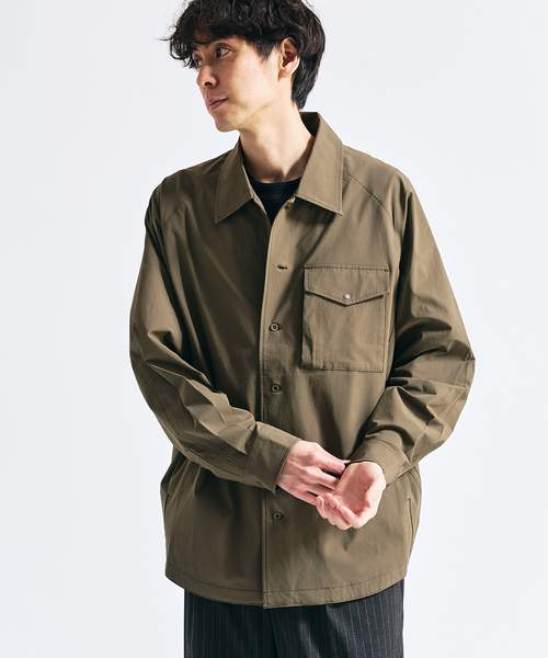 417 EDIFICE（フォーワンセブンエディフィス）の「【FREE MOTION】 コーチシャツ（シャツ/ブラウス・メンズ・カーキ/ブラック系その他/ベージュ・MEDIUM/SMALL/LARGE）」の18枚目の写真