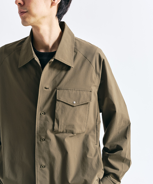 417 EDIFICE（フォーワンセブンエディフィス）の「【FREE MOTION】 コーチシャツ（シャツ/ブラウス・メンズ・カーキ/ブラック系その他/ベージュ・MEDIUM/SMALL/LARGE）」の19枚目の写真