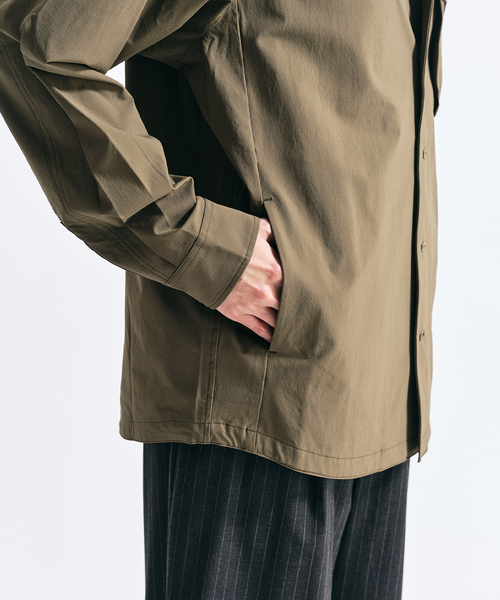 417 EDIFICE（フォーワンセブンエディフィス）の「【FREE MOTION】 コーチシャツ（シャツ/ブラウス・メンズ・カーキ/ブラック系その他/ベージュ・MEDIUM/SMALL/LARGE）」の21枚目の写真