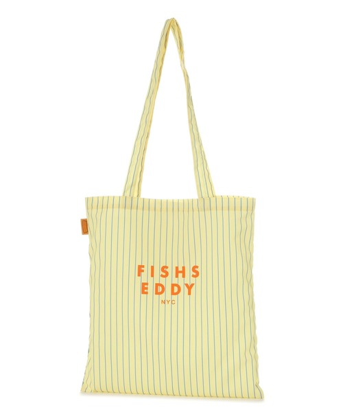 Fishs Eddy（フィッシュエディ）の「【FISHS EDDY(フィッシュエディ)】ストライプロゴトート（トートバッグ・レディース・ブルー/グリーン/イエロー・FREE）」の3枚目の写真