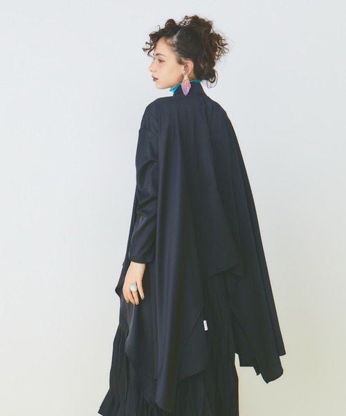 manana suerte（マニャーナスエルテ）の「サイドロングシャツ（シャツ/ブラウス・レディース・ドット/ブラック・FREE）」の18枚目の写真