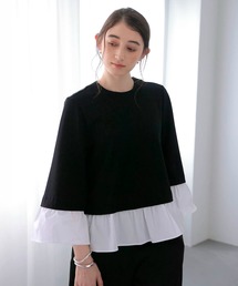 Jines | ドッキングデザイントップス(Tシャツ/カットソー)