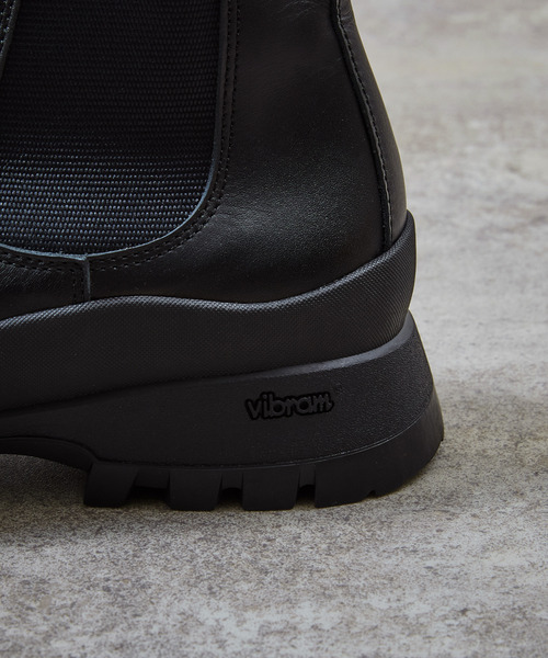 PADRONE(パドローネ)の「PADRONE パドローネ / SIDE GORE BOOTS with Vibram #884C サイドゴアブーツ ビブラムソール 日本製 / PU8840-1106(ブーツ・メンズ・ブラック・43/42/41/40)」の8枚目の写真