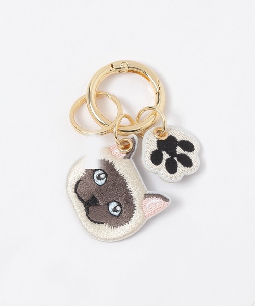 GLOBAL WORK（グローバルワーク）の「肉球キーチャーム/660187（キーホルダー・レディース・オフホワイト/ブラック/ベージュ・FREE）」の3枚目の写真
