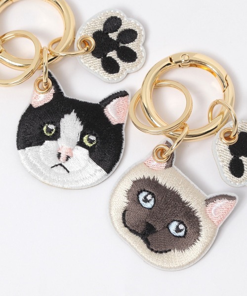 GLOBAL WORK（グローバルワーク）の「肉球キーチャーム/660187（キーホルダー・レディース・オフホワイト/ブラック/ベージュ・FREE）」の7枚目の写真