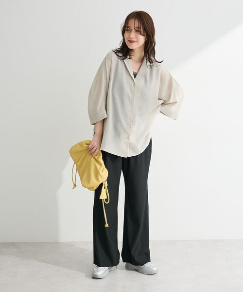 Green　Parks（グリーンパークス）の「セルフカットリブパンツ（その他パンツ・レディース・レッド/グリーン/ホワイト系その他2/ブラック・FREE）」の10枚目の写真