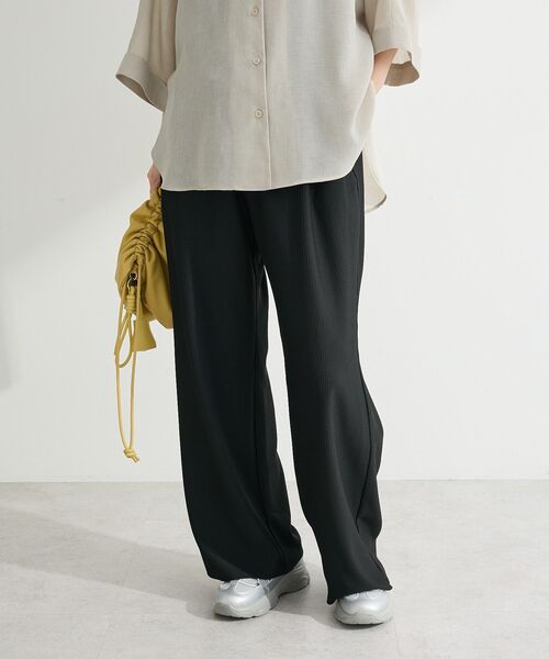 Green　Parks（グリーンパークス）の「セルフカットリブパンツ（その他パンツ・レディース・レッド/グリーン/ホワイト系その他2/ブラック・FREE）」の13枚目の写真