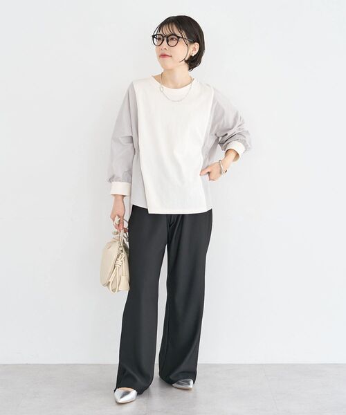 Green Parks(グリーンパークス)の「セルフカットリブパンツ(その他パンツ・レディース・レッド/グリーン/ホワイト系その他2/ブラック・FREE)」の16枚目の写真