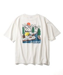 【GERRY/ジェリー】アソート 冷感ポンチ バックプリント 半袖Tシャツ