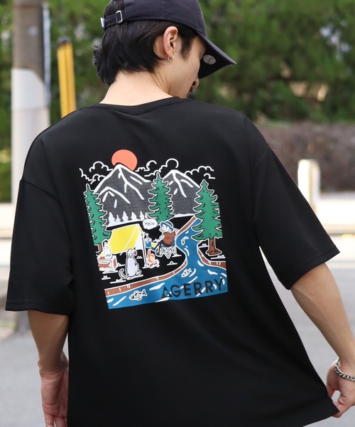 GERRY（ジェリー）の「【GERRY/ジェリー】アソート 冷感ポンチ バックプリント 半袖Tシャツ（Tシャツ/カットソー・メンズ・ブルー系1/カーキ系1/ピンク系1/ピンク系2/ブラック系1/ホワイト系4/ブラック系3/ライトグレー系2/グレー系1/カーキ系3/グリーン系2/ブルー系3/ライトグレー系1/グリーン系1/ホワイト系3/ホワイト系5/ブラック系2/ブラック系4/カーキ系2/ブルー系2/ホワイト系1/ホワイト系2/ブラック系5/グレー系2/グレー系3・M/L/LL）」の9枚目の写真