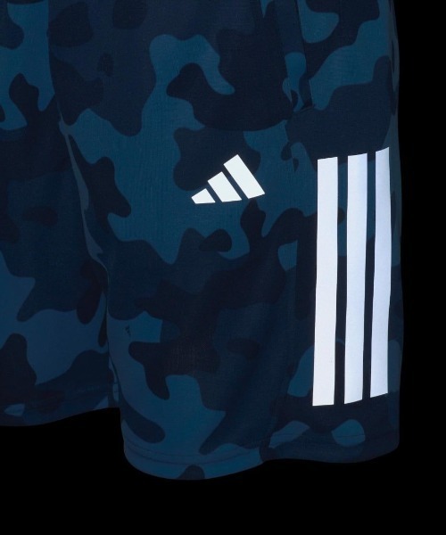 adidas(アディダス)の「アディダス adidas エッセンシャルズ カモ パック ルーズフィット ダブルAOPニットショーツ(その他パンツ・キッズ・ブルー/ブラック×グレー・160cm/120cm/140cm/130cm/150cm)」の6枚目の写真
