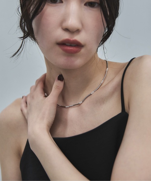 feepur(フェピュール)の「ステーションパールネックレス(ネックレス・レディース・シルバー/ゴールド・FREE)」の1枚目の写真