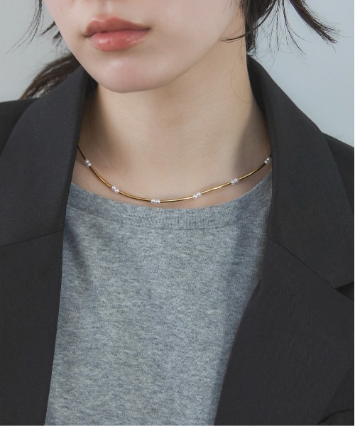 feepur(フェピュール)の「ステーションパールネックレス(ネックレス・レディース・シルバー/ゴールド・FREE)」の9枚目の写真