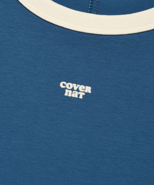 COVERNAT(カバーナット)の「ウーマンベイビーフィットリンガーティーシャツダークブルー(Tシャツ/カットソー・レディース・その他・WS/WM)」の2枚目の写真