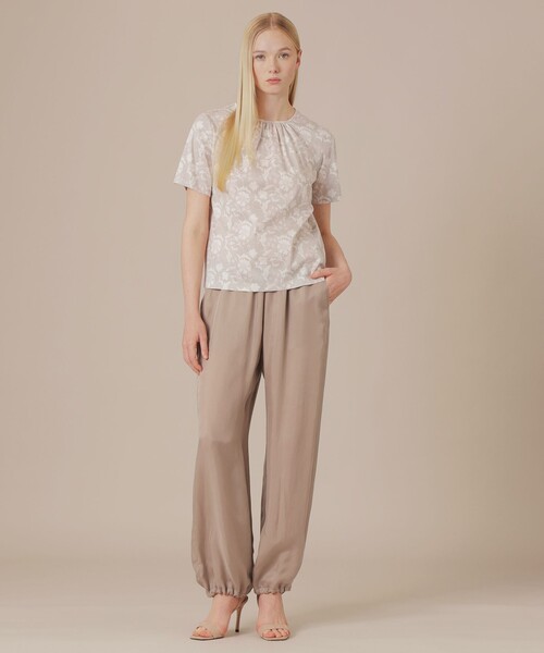 MACKINTOSH LONDON(マッキントッシュ ロンドン)の「【BIBURY FLOWER】バイブリーコットンTシャツ(Tシャツ/カットソー・レディース・グリーン/ブルー/イエロー/ベージュ・38/40)」の6枚目の写真