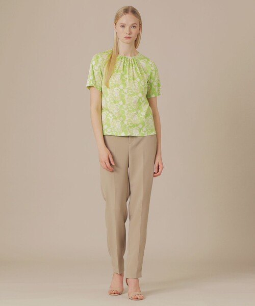 MACKINTOSH LONDON(マッキントッシュ ロンドン)の「【BIBURY FLOWER】バイブリーコットンTシャツ(Tシャツ/カットソー・レディース・グリーン/ブルー/イエロー/ベージュ・38/40)」の8枚目の写真