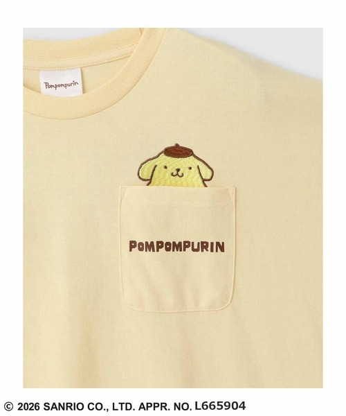 セール】Sanrio ポケット刺繍キャラクターTシャツ（Tシャツ/カットソー