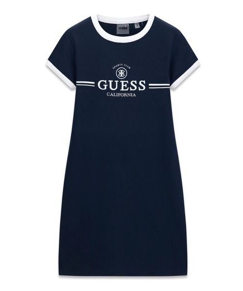 Guess（ゲス）の「MILA Mini Dress ワンピース（ワンピース・レディース・ホワイト/ネイビー・X-SMALL/SMALL/MEDIUM/LARGE）」の9枚目の写真