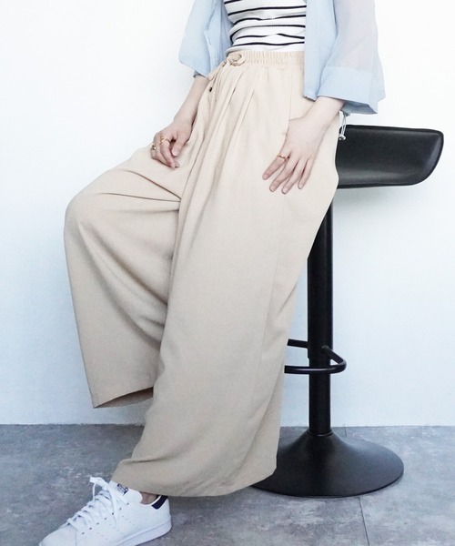 Emma（SELECT LEVERY）（エマ セレクトリベリー）の「リネンライクスカーチョ（スカート・レディース・ブラック/オレンジ/ベージュ・X-LARGE/LARGE/MEDIUM/SMALL）」の21枚目の写真