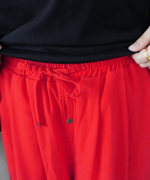 Emma（SELECT LEVERY）（エマ セレクトリベリー）の「リネンライクスカーチョ（スカート・レディース・ブラック/オレンジ/ベージュ・X-LARGE/LARGE/MEDIUM/SMALL）」の9枚目の写真