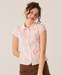 コンパクト キャップスリーブ ブラウス TINA:JOJUN
