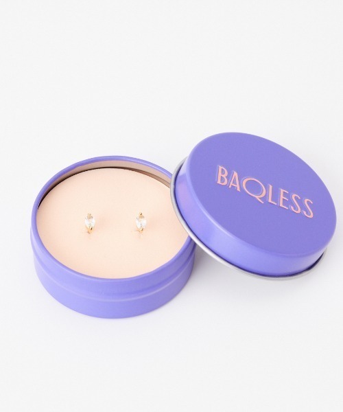 BAQLESS（バックレス）の「[BAQLESS/バックレス] HONESTY LEAF WHITE ピアス（ピアス（両耳用）・レディース・ホワイト・ONE SIZE）」の6枚目の写真