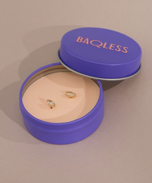 BAQLESS（バックレス）の「[BAQLESS/バックレス] HONESTY LEAF WHITE ピアス（ピアス（両耳用）・レディース・ホワイト・ONE SIZE）」の12枚目の写真