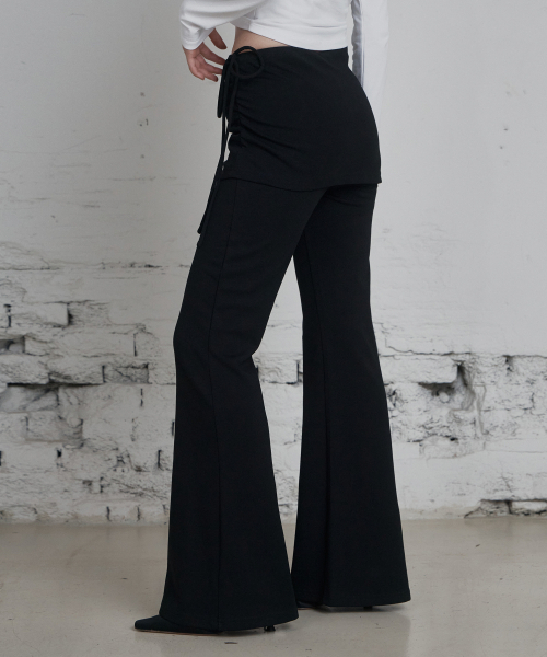 CURETTY（キュリティ）の「C LAYERED SKIRT PANTS_BLACK（その他パンツ・レディース・ブラック・SMALL/MEDIUM）」の3枚目の写真