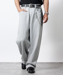 NYLAUS（ナイラス）の「【NYS】【ベルト/チェーン付き】2026新作 ワイドスウェットパンツ（スウェットパンツ）」