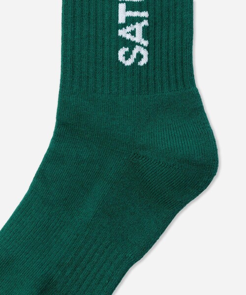 Saturdays NYC(サタデーズ ニューヨークシティ )の「Logo Socks(ソックス/靴下・メンズ・ブルー/グリーン/ダークブラウン・FREE)」の9枚目の写真