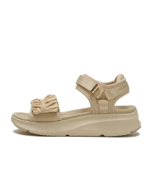 ABC-MART（エービーシーマート）の「ABC SELECT エービーシーセレクト CL CHIFFON SANDAL シフォンサンダル W2073 BEIGE（サンダル・レディース・ベージュ・SMALL/MEDIUM/LARGE/X-LARGE）」の3枚目の写真