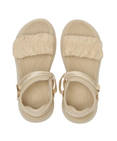 ABC-MART（エービーシーマート）の「ABC SELECT エービーシーセレクト CL CHIFFON SANDAL シフォンサンダル W2073 BEIGE（サンダル・レディース・ベージュ・SMALL/MEDIUM/LARGE/X-LARGE）」の4枚目の写真