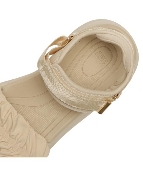 ABC-MART（エービーシーマート）の「ABC SELECT エービーシーセレクト CL CHIFFON SANDAL シフォンサンダル W2073 BEIGE（サンダル・レディース・ベージュ・SMALL/MEDIUM/LARGE/X-LARGE）」の9枚目の写真