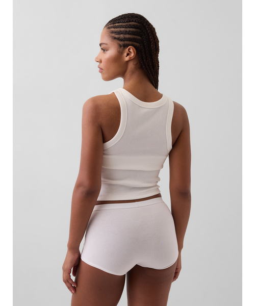GAP(ギャップ)の「オーガニックコットン ストレッチ ハイライズ ボーイレングスショーツ(ショーツ・レディース・ブラック/ホワイト・S/XS/L/M/XXS)」の8枚目の写真