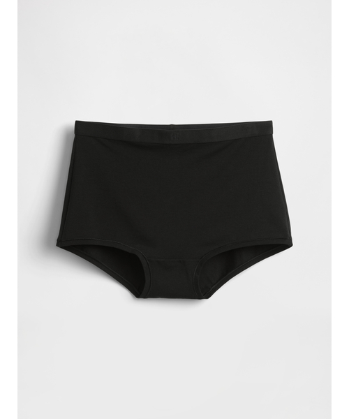 GAP(ギャップ)の「オーガニックコットン ストレッチ ハイライズ ボーイレングスショーツ(ショーツ・レディース・ブラック/ホワイト・S/XS/L/M/XXS)」の5枚目の写真
