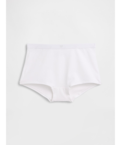 GAP(ギャップ)の「オーガニックコットン ストレッチ ハイライズ ボーイレングスショーツ(ショーツ・レディース・ブラック/ホワイト・S/XS/L/M/XXS)」の4枚目の写真