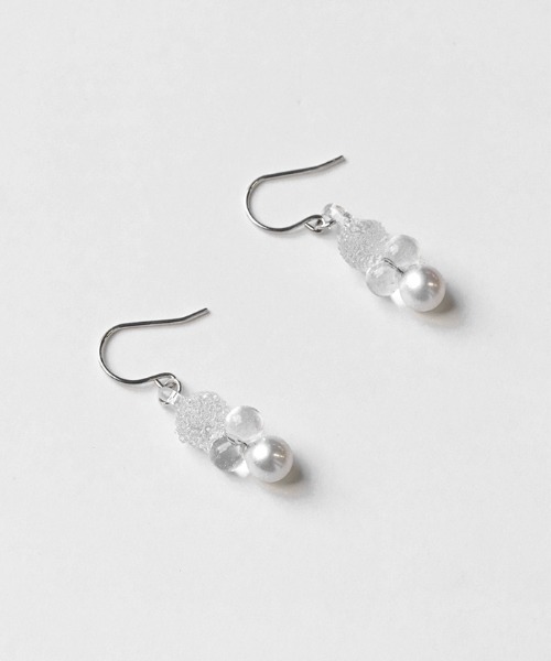 HARIO Lampwork Factory(ハリオランプワークファクトリー)の「ピアス グレア FP(ピアス(両耳用)・レディース・クリア・FREE)」の2枚目の写真